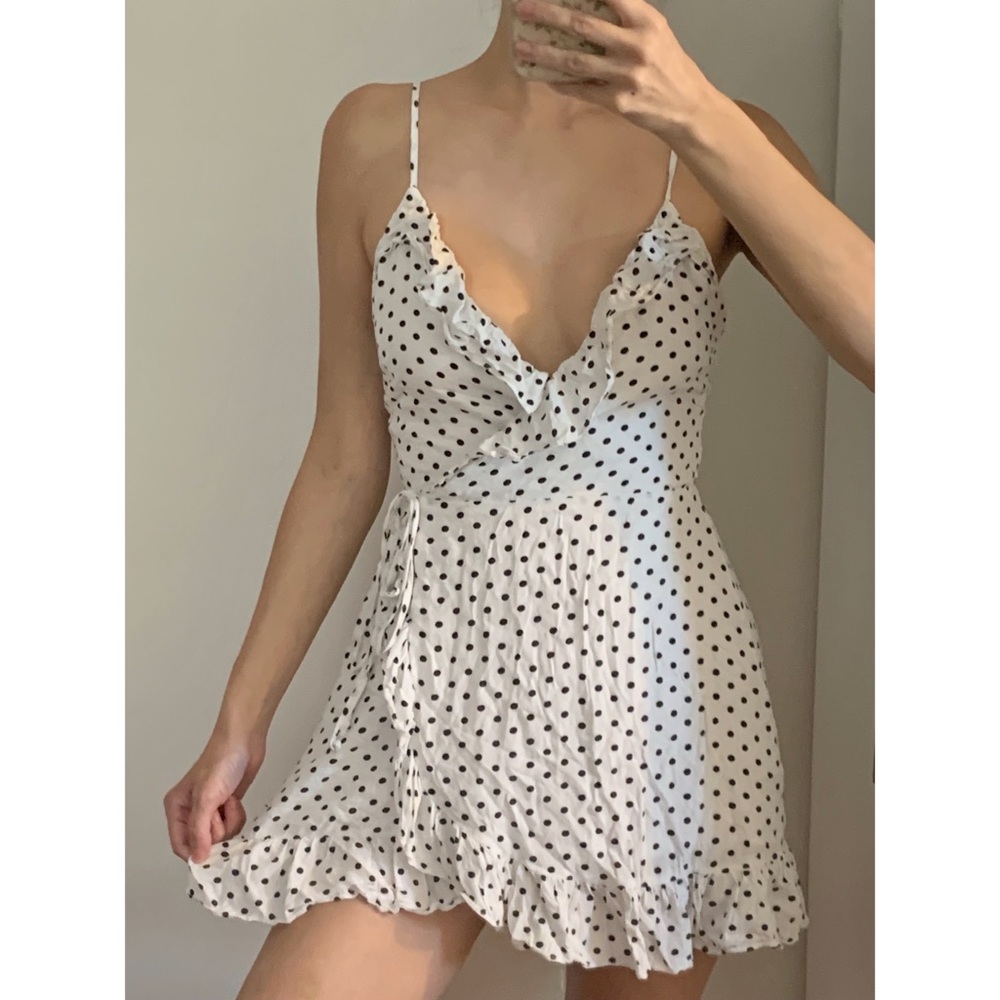 Polka dot mini dress